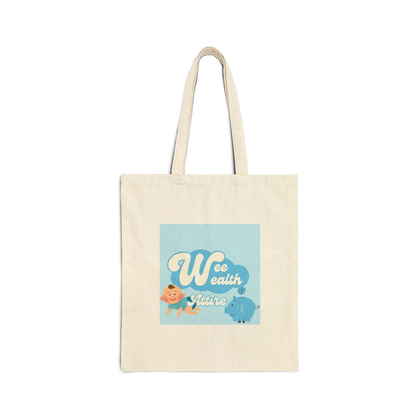 Wee Wealth Attire Cotton Canvas Tote Bag