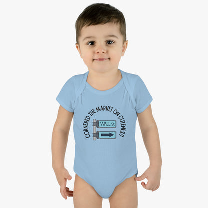 Cornered the Market on Cuteness Baby Onesie